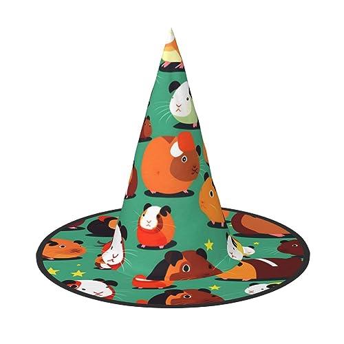 ZhanMg Niedliche Meerschweinchen-Halloween-Partyhüte – Hexenhut Kostümzubehör, festliche Maskerade & Cosplay-Verkleidung, faltbar ZhanMg Niedliche Meerschweinchen-Halloween-Partyhüte – Hexenhut Kostümzubehör, festliche Maskerade & Cosplay-Verkleidung, faltbar von ZhanMg