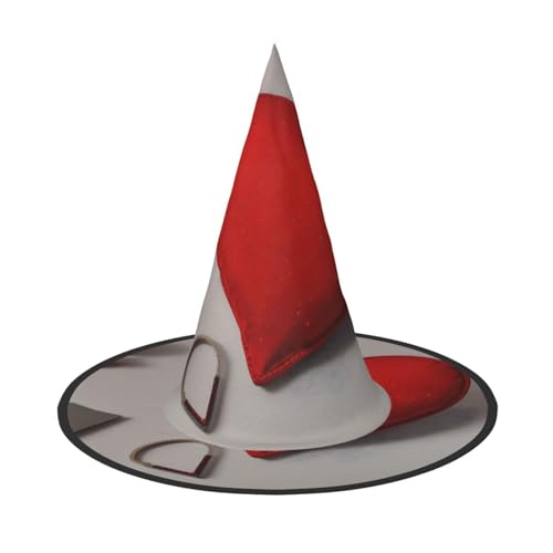 ZhanMg Romantische rote Herzen Halloween Party Hüte - Hexenhut Kostüm Zubehör Festliche Maskerade & Cosplay Verkleiden Faltbar ZhanMg Romantische rote Herzen Halloween Party Hüte - Hexenhut Kostüm Zubehör Festliche Maskerade & Cosplay Verkleiden Faltbar von ZhanMg