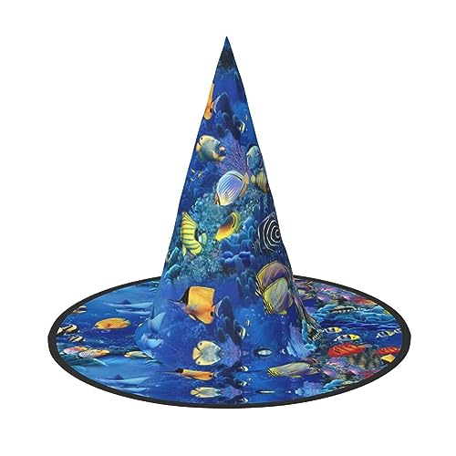 ZhanMg Tropische Fische Halloween Party Hüte - Hexenhut Kostüm Zubehör Festliche Maskerade & Cosplay Verkleiden Faltbar ZhanMg Tropische Fische Halloween Party Hüte - Hexenhut Kostüm Zubehör Festliche Maskerade & Cosplay Verkleiden Faltbar von ZhanMg