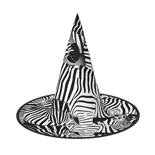 ZhanMg Zebra Halloween Party Hüte - Hexenhut Kostüm Zubehör Festliche Maskerade & Cosplay Verkleiden Faltbar ZhanMg Zebra Halloween Party Hüte - Hexenhut Kostüm Zubehör Festliche Maskerade & Cosplay Verkleiden Faltbar von ZhanMg