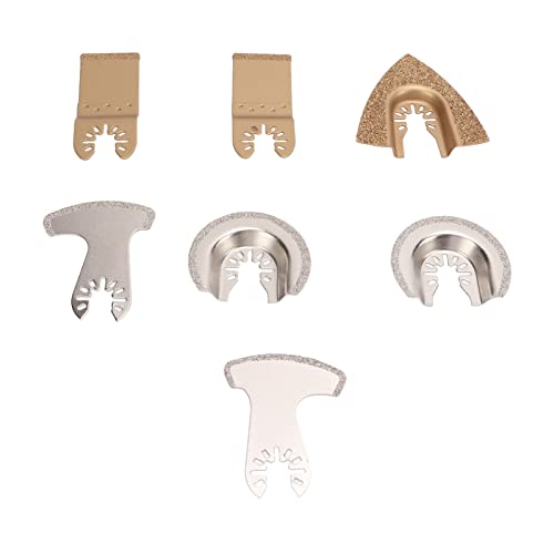 7 PCs Oszillierende Sägenklingen -Carbid -Multitool -Trimming -Schleifwerkzeug -Kit für Fliesenzement von Zhangpu
