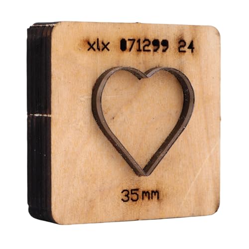 Zhangpu Herz Form Leder Schneiden Die 35x35mm Legierung Stahl Leder Loch Stanzform für Brieftaschen Gürtel Karton Gummi Ton von Zhangpu