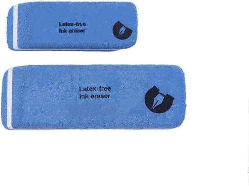 2 x blauer Sandradierer, Doppelkopf-Sandradierer, zum Entfernen von Buntstiften, Kugelschreibern und Tintenmarkierungen, für Schule, Schreibwaren, Büro-Korrekturbedarf, Radiergummis (ZS338) von ZhangyiHot