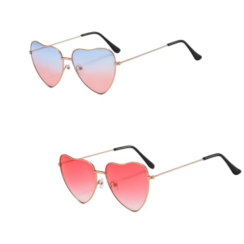 Zhenghebuy Party Brille,2 Paar Weinsamkeit Hippie Gläser,Herz Partybrillen,Heart Shaped Brille,Sonnenbrille Herzform,Lustige Brille für Fasching Foto Reisen,Fotografie,Party,Halloween Zhenghebuy Party Brille,2 Paar Weinsamkeit Hippie Gläser,Herz Partybrillen,Heart Shaped Brille,Sonnenbrille Herzform,Lustige Brille für Fasching Foto Reisen,Fotografie,Party,Halloween von Zhenghebuy
