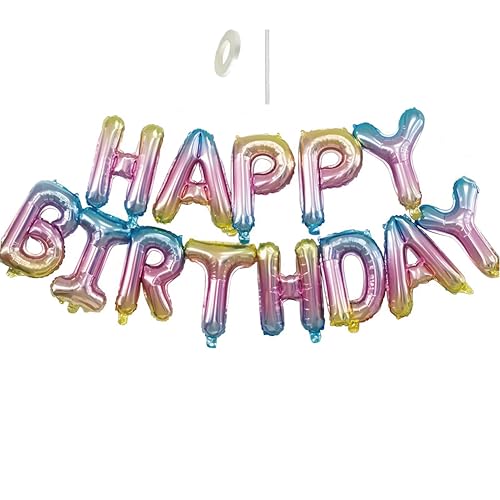 Luftballons mit Farbverlauf, 40,6 cm, Mylar-Folie, Wimpelkette, wiederverwendbar, für Mädchen, Jungen, Kinder und Erwachsene, Geburtstagsdekorationen und Halloween-Partyzubehör, 13 Stück Luftballons mit Farbverlauf, 40,6 cm, Mylar-Folie, Wimpelkette, wiederverwendbar, für Mädchen, Jungen, Kinder und Erwachsene, Geburtstagsdekorationen und Halloween-Partyzubehör, 13 Stück von ZhiheHui