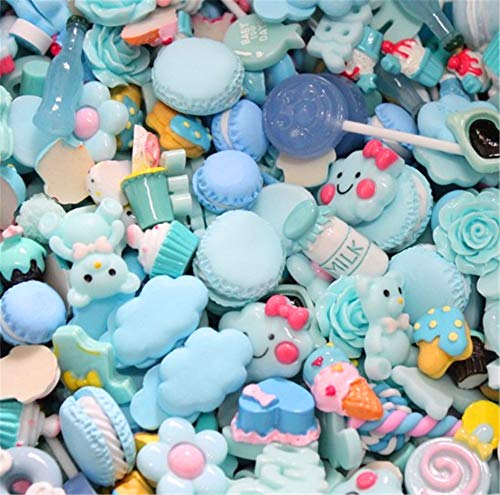 sortiert 30 Stück Cute Candy Perlen Fruit Dessert Eis Kunstharz Charms Scheiben Flache Tasten für Handwerk Zubehör Scrapbooking Telefon Fall Decor, babyblau, 10mm-25mm sortiert 30 Stück Cute Candy Perlen Fruit Dessert Eis Kunstharz Charms Scheiben Flache Tasten für Handwerk Zubehör Scrapbooking Telefon Fall Decor, babyblau, 10mm-25mm von Zhiheng