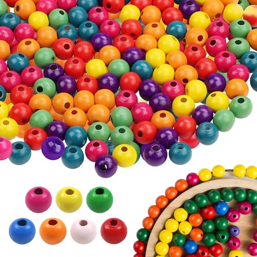 Holzperlen Bunte, Bunte Perlen zum Auffädeln mit Loch (988) von Zhixifan