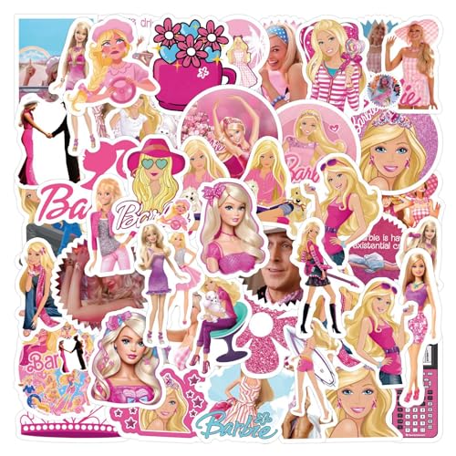 Bar-bie Aufkleber, 2 X 60 Stück Prinzessin Aufkleber, Anime Cartoon Stickers, Babie Wasserfeste Vinyl Sticker, Süße Aufkleber Set, Aesthetic Sticker für Wasserflaschen Skateboard Notebook Gepäck Bar-bie Aufkleber, 2 X 60 Stück Prinzessin Aufkleber, Anime Cartoon Stickers, Babie Wasserfeste Vinyl Sticker, Süße Aufkleber Set, Aesthetic Sticker für Wasserflaschen Skateboard Notebook Gepäck von Zhlearda