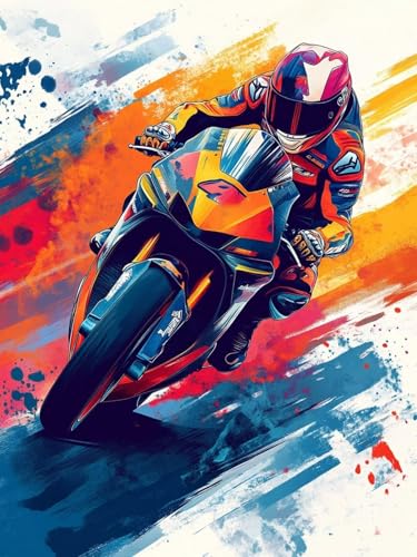Diamond Painting Erwachsene Anfänger, Diamant Painting Kinder Motorrad Bilder, 5D Farbe Diamant Kunst Kits, DIY Kreativ Set für Erwachsene Geeignet Als Geschenk und Als Wanddeko 50x70 cm W-831 Diamond Painting Erwachsene Anfänger, Diamant Painting Kinder Motorrad Bilder, 5D Farbe Diamant Kunst Kits, DIY Kreativ Set für Erwachsene Geeignet Als Geschenk und Als Wanddeko 50x70 cm W-831 von Zhlpjecc