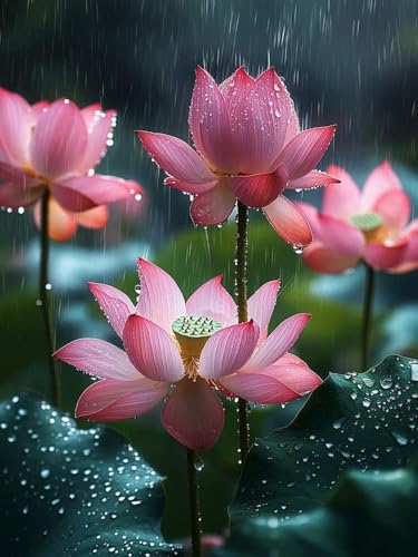Diamond Painting Rosa Diamond Painting Erwachsene, DIY Lotus Diamant Kunst Malerei Stickerei Set, 5D Bastelset Erwachsene Diamanten Malerei, Wohnzimmer Zimmer Zubehör Dekor Geschenke 90x60 cm W-1371 Diamond Painting Rosa Diamond Painting Erwachsene, DIY Lotus Diamant Kunst Malerei Stickerei Set, 5D Bastelset Erwachsene Diamanten Malerei, Wohnzimmer Zimmer Zubehör Dekor Geschenke 90x60 cm W-1371 von Zhlpjecc
