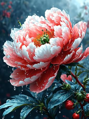 Pfingstrose Diamond Painting Erwachsene, 5D Blume Diamant Painting Bilder Kinder Anfänger, DIY Vollbohrer Diamanten Malerei Stickerei Kreuzstich Basteln Mädchen, für Home Wand Dekor 20x30 cm W-860 Pfingstrose Diamond Painting Erwachsene, 5D Blume Diamant Painting Bilder Kinder Anfänger, DIY Vollbohrer Diamanten Malerei Stickerei Kreuzstich Basteln Mädchen, für Home Wand Dekor 20x30 cm W-860 von Zhlpjecc