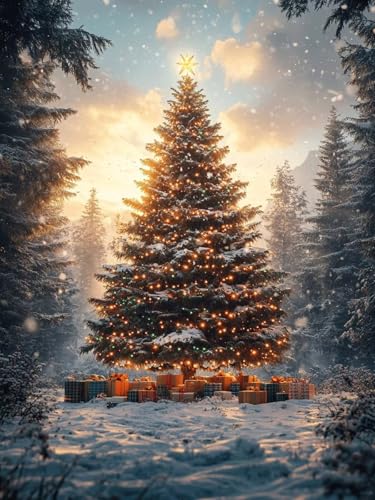 Weihnachtsbaum Diamond Painting Erwachsene, 5D Geschenk Diamant Painting Bilder Kinder Anfänger, DIY Vollbohrer Diamanten Malerei Stickerei Kreuzstich, für Geschenke Home Wand Dekor 45x60 cm W-698 Weihnachtsbaum Diamond Painting Erwachsene, 5D Geschenk Diamant Painting Bilder Kinder Anfänger, DIY Vollbohrer Diamanten Malerei Stickerei Kreuzstich, für Geschenke Home Wand Dekor 45x60 cm W-698 von Zhlpjecc
