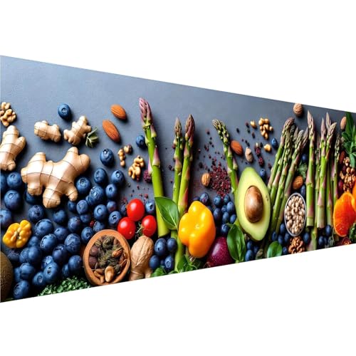 Diamond Painting Küche Muster, Thema Diamant Painting Bilder Kinder Anfänger, Diamond Painting XXL 50x150cm Leinwand, Bastelset Erwachsene DIY Kreatives für Mädchen Geschenk, Wanddeko Aesthetic y-179 von Zhngshlg