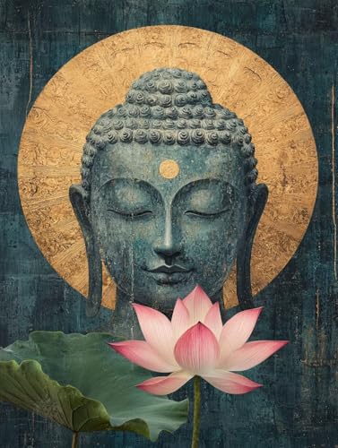 Diamond Painting Erwachsene, Diamant Painting Bilder Zen 5D Lotus Diamant Malerei Eckige Steine Set, DIY Strass Kristall Stickerei Diamant Malerei Erwachsene Set, Weihnachten Room Decor 30X40cm E-96 Diamond Painting Erwachsene, Diamant Painting Bilder Zen 5D Lotus Diamant Malerei Eckige Steine Set, DIY Strass Kristall Stickerei Diamant Malerei Erwachsene Set, Weihnachten Room Decor 30X40cm E-96 von Zhngxogg