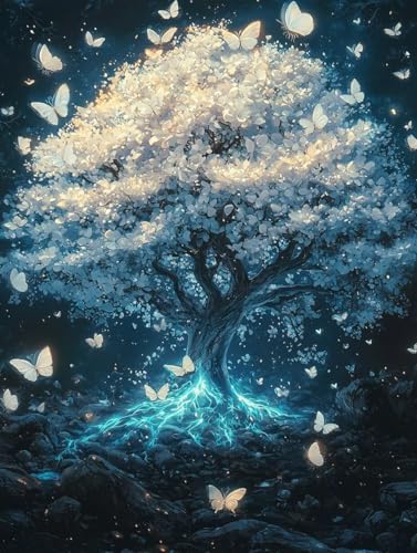 Diamond Painting Erwachsene Baum, Diamant Painting Bilder Kinder Schmetterling, DIY Runde Steine Basteln Erwachsene Anfänger Set, 5D Diamond Art Bastelset, für Weihnachten Geschenk 80X110cm W-98 Diamond Painting Erwachsene Baum, Diamant Painting Bilder Kinder Schmetterling, DIY Runde Steine Basteln Erwachsene Anfänger Set, 5D Diamond Art Bastelset, für Weihnachten Geschenk 80X110cm W-98 von Zhngxogg