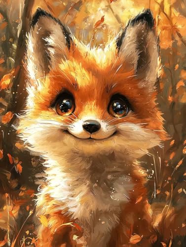 Diamond Painting Erwachsene Fuchs, Diamant Painting Bilder Kinder Tier, DIY Runde Steine Basteln Erwachsene Anfänger Set, 5D Diamond Art Bastelset, für Weihnachten Decorations Geschenk 80X110cm E-44 Diamond Painting Erwachsene Fuchs, Diamant Painting Bilder Kinder Tier, DIY Runde Steine Basteln Erwachsene Anfänger Set, 5D Diamond Art Bastelset, für Weihnachten Decorations Geschenk 80X110cm E-44 von Zhngxogg