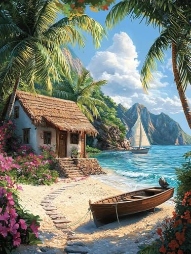 Diamond Painting Erwachsene Landschaft, Diamant Painting Bilder Kinder Strand, DIY Runde Steine Basteln Erwachsene Anfänger Set, 5D Diamond Art Bastelset, für Weihnachten Decorations 15X20cm W-58 Diamond Painting Erwachsene Landschaft, Diamant Painting Bilder Kinder Strand, DIY Runde Steine Basteln Erwachsene Anfänger Set, 5D Diamond Art Bastelset, für Weihnachten Decorations 15X20cm W-58 von Zhngxogg