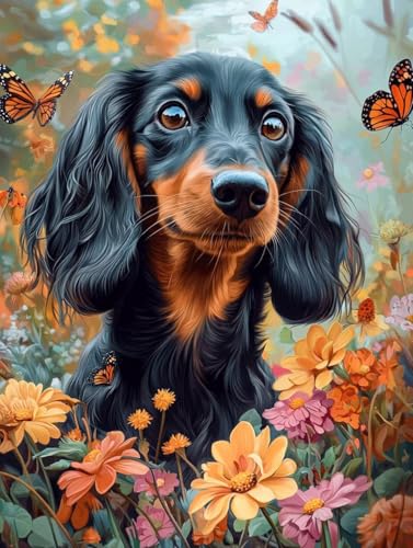 Diamond Painting Hund, 5D Diamond Painting Erwachsene kinder Bilder, Tier Crystal Art Basteln Erwachsene Set, DIY Runde Mosaikherstellung Bastelset für Weihnachten Wand Dekor Geschenk 15X20cm P-51 Diamond Painting Hund, 5D Diamond Painting Erwachsene kinder Bilder, Tier Crystal Art Basteln Erwachsene Set, DIY Runde Mosaikherstellung Bastelset für Weihnachten Wand Dekor Geschenk 15X20cm P-51 von Zhngxogg