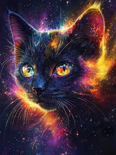Diamond Painting Katze, 5D Diamond Painting Erwachsene kinder Bilder, Tier Crystal Art Basteln Erwachsene Set, DIY Runde Mosaikherstellung Bastelset für Weihnachten Wand Dekor Geschenk 80X110cm E-39 Diamond Painting Katze, 5D Diamond Painting Erwachsene kinder Bilder, Tier Crystal Art Basteln Erwachsene Set, DIY Runde Mosaikherstellung Bastelset für Weihnachten Wand Dekor Geschenk 80X110cm E-39 von Zhngxogg