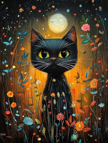 Diamond Painting Katze, Diamond Painting Eckige Steine Set Tier, 5D Diamant Malerei Erwachsene und Kinder Set, DIY Mosaikherstellung Basteln Erwachsene, für Haus Wand Decor und Geschenk 40X50cm E-49 Diamond Painting Katze, Diamond Painting Eckige Steine Set Tier, 5D Diamant Malerei Erwachsene und Kinder Set, DIY Mosaikherstellung Basteln Erwachsene, für Haus Wand Decor und Geschenk 40X50cm E-49 von Zhngxogg