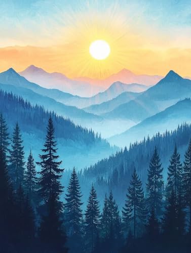 Diamond Painting Landschaft, Diamond Painting Eckige Steine Set Sonnenuntergang, 5D Diamant Malerei Erwachsene und Kinder Set, DIY Mosaikherstellung Basteln Erwachsene, für Room Decor 30X40cm E-91 Diamond Painting Landschaft, Diamond Painting Eckige Steine Set Sonnenuntergang, 5D Diamant Malerei Erwachsene und Kinder Set, DIY Mosaikherstellung Basteln Erwachsene, für Room Decor 30X40cm E-91 von Zhngxogg
