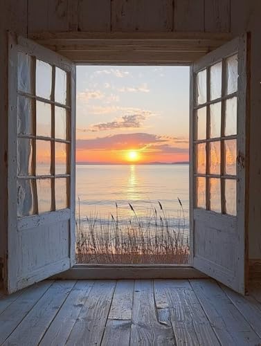 Diamond Painting Sonnenaufgang, Diamond Painting Eckige Steine Set Landschaft, 5D Diamant Malerei Erwachsene und Kinder Set, DIY Mosaikherstellung Basteln Erwachsene, für Room Decor 30X40cm E-69 von Zhngxogg