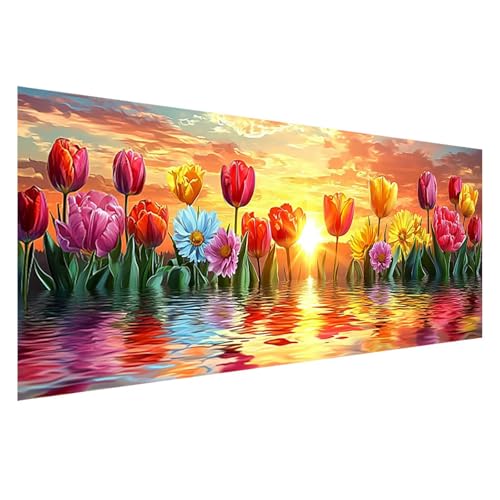 Diamond Painting 100x40 cm, 5D Diamant Painting Bilder Sonnenuntergang Diamant Art Malerei Blume,DIY Eckige Steine Crystal Stickerei Kreuzstich Bastelset Erwachsene für Zimmer Deko Geschenke Z0-15 Diamond Painting 100x40 cm, 5D Diamant Painting Bilder Sonnenuntergang Diamant Art Malerei Blume,DIY Eckige Steine Crystal Stickerei Kreuzstich Bastelset Erwachsene für Zimmer Deko Geschenke Z0-15 von Zhngzoyn
