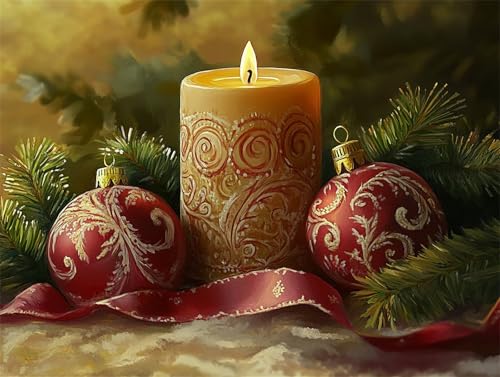 Diamond Painting 50x40 cm, Weihnachten Diamond Painting Erwachsene Diamant Malerei Set, 5D DIY Landschaft Full Drill Diamant Kunst Bilder, Bastelset Erwachsene für Zimmer Deko, Geschenk für Frauen B-4 von Zhngzoyn