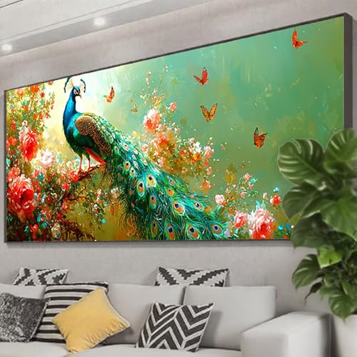 Diamond Painting 75x30 cm, 5D Diamant Painting Bilder Blume Diamant Art Malerei Pfau, DIY Eckige Steine Crystal Stickerei Kreuzstich Bastelset Erwachsene für Zimmer Deko,Geschenke für Frauen Z0-126 Diamond Painting 75x30 cm, 5D Diamant Painting Bilder Blume Diamant Art Malerei Pfau, DIY Eckige Steine Crystal Stickerei Kreuzstich Bastelset Erwachsene für Zimmer Deko,Geschenke für Frauen Z0-126 von Zhngzoyn