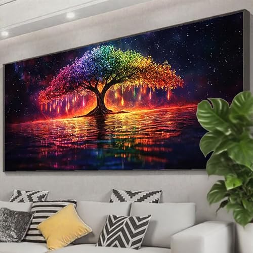 Diamond Painting 75x30 cm, 5D Diamant Painting Bilder Farbe Diamant Art Malerei Baum, DIY Eckige Steine Crystal Stickerei Kreuzstich Bastelset Erwachsene für Zimmer Deko,Geschenke für Frauen Z0-612 Diamond Painting 75x30 cm, 5D Diamant Painting Bilder Farbe Diamant Art Malerei Baum, DIY Eckige Steine Crystal Stickerei Kreuzstich Bastelset Erwachsene für Zimmer Deko,Geschenke für Frauen Z0-612 von Zhngzoyn