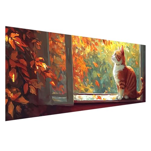 Diamond Painting 75x30 cm, 5D Diamant Painting Bilder Katze Diamant Art Malerei Landschaft, DIY Eckige Steine Stickerei Kreuzstich Bastelset Erwachsene für Zimmer Deko, Geschenke für Frauen Z0-117 Diamond Painting 75x30 cm, 5D Diamant Painting Bilder Katze Diamant Art Malerei Landschaft, DIY Eckige Steine Stickerei Kreuzstich Bastelset Erwachsene für Zimmer Deko, Geschenke für Frauen Z0-117 von Zhngzoyn