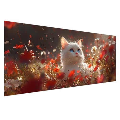 Diamond Painting 75x30 cm, 5D Diamant Painting Bilder Katze Diamant Art Malerei Tier, DIY Eckige Steine Crystal Stickerei Kreuzstich Bastelset Erwachsene für Zimmer Deko,Geschenke für Frauen Z0-129 Diamond Painting 75x30 cm, 5D Diamant Painting Bilder Katze Diamant Art Malerei Tier, DIY Eckige Steine Crystal Stickerei Kreuzstich Bastelset Erwachsene für Zimmer Deko,Geschenke für Frauen Z0-129 von Zhngzoyn