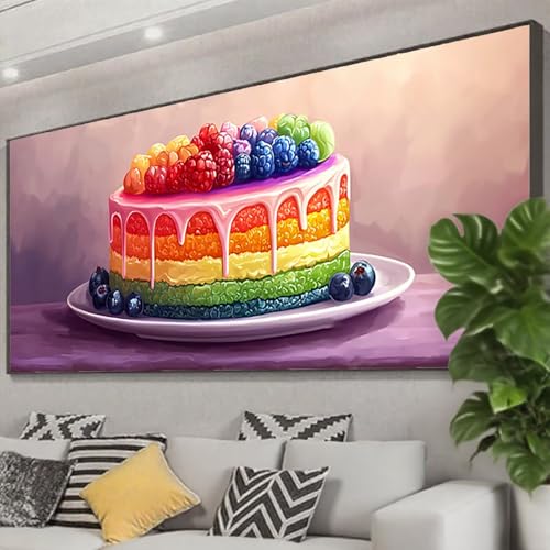 Diamond Painting 75x30 cm, 5D Diamant Painting Bilder Kuchen Diamant Art Malerei Farbe, DIY Eckige Steine Crystal Stickerei Kreuzstich Bastelset Erwachsene für Zimmer Deko,Geschenke für Frauen Z0-114 Diamond Painting 75x30 cm, 5D Diamant Painting Bilder Kuchen Diamant Art Malerei Farbe, DIY Eckige Steine Crystal Stickerei Kreuzstich Bastelset Erwachsene für Zimmer Deko,Geschenke für Frauen Z0-114 von Zhngzoyn