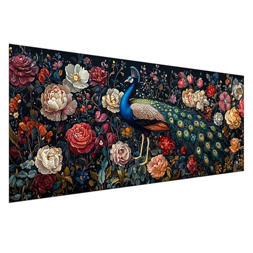 Diamond Painting 75x30 cm, 5D Diamant Painting Bilder Pfau Diamant Art Malerei Blume, DIY Eckige Steine Crystal Stickerei Kreuzstich Bastelset Erwachsene für Zimmer Deko,Geschenke für Frauen Z0-609 Diamond Painting 75x30 cm, 5D Diamant Painting Bilder Pfau Diamant Art Malerei Blume, DIY Eckige Steine Crystal Stickerei Kreuzstich Bastelset Erwachsene für Zimmer Deko,Geschenke für Frauen Z0-609 von Zhngzoyn