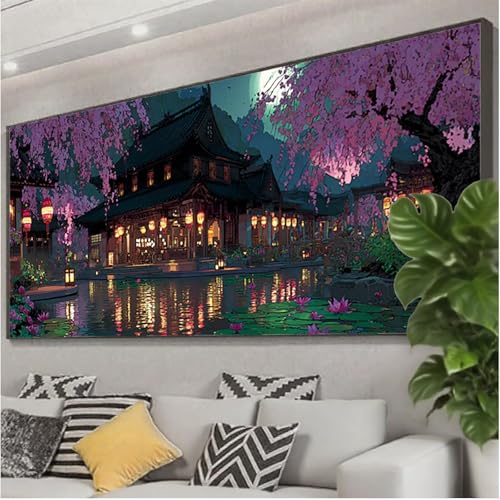 Diamond Painting Baum Diamond Painting Erwachsene Groß XXL 225x90 cm, 5D Lotus Diamant Malerei Bilder Basteln Mädchen ab 8 Jahre, DIY Eckige Steine Cross Stitch Malerei für Deko Wohnzimmer Z0-560 Diamond Painting Baum Diamond Painting Erwachsene Groß XXL 225x90 cm, 5D Lotus Diamant Malerei Bilder Basteln Mädchen ab 8 Jahre, DIY Eckige Steine Cross Stitch Malerei für Deko Wohnzimmer Z0-560 von Zhngzoyn