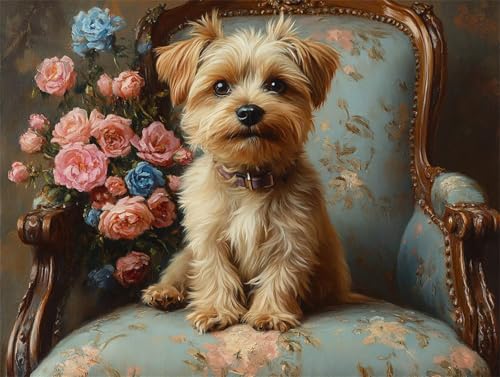 Diamond Painting Blume Diamant Painting Bilder Erwachsene Hund, Basteln Mädchen 8 9 10 Jahre, Diamond Art Eckige Steine, DIY Diamant Malerei Bastelset Erwachsene für Deko Wohnzimmer 40x30 cm F-9 Diamond Painting Blume Diamant Painting Bilder Erwachsene Hund, Basteln Mädchen 8 9 10 Jahre, Diamond Art Eckige Steine, DIY Diamant Malerei Bastelset Erwachsene für Deko Wohnzimmer 40x30 cm F-9 von Zhngzoyn
