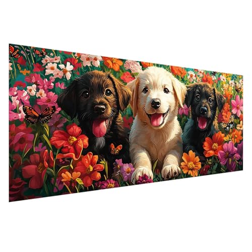 Diamond Painting Blume Diamond Painting Erwachsene 100x40 cm, 5D Hund Diamant Malerei Bilder Basteln Mädchen ab 8 Jahre, DIY Eckige Steine Stickerei Cross Stitch Malerei für Deko Wohnzimmer Z0-959 Diamond Painting Blume Diamond Painting Erwachsene 100x40 cm, 5D Hund Diamant Malerei Bilder Basteln Mädchen ab 8 Jahre, DIY Eckige Steine Stickerei Cross Stitch Malerei für Deko Wohnzimmer Z0-959 von Zhngzoyn