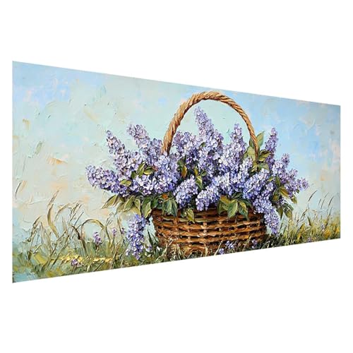Diamond Painting Blume Diamond Painting Erwachsene 100x40 cm, 5D Lavendel Diamant Malerei Bilder Basteln Mädchen ab 8 Jahre, DIY Eckige Steine Stickerei Cross Stitch Malerei für Deko Wohnzimmer Z0-19 Diamond Painting Blume Diamond Painting Erwachsene 100x40 cm, 5D Lavendel Diamant Malerei Bilder Basteln Mädchen ab 8 Jahre, DIY Eckige Steine Stickerei Cross Stitch Malerei für Deko Wohnzimmer Z0-19 von Zhngzoyn