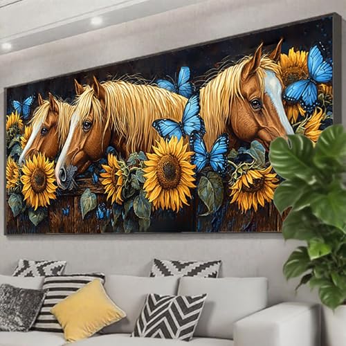 Diamond Painting Blume Diamond Painting Erwachsene 100x40 cm, 5D Pferd Diamant Malerei Bilder Basteln Mädchen ab 8 Jahre, DIY Eckige Steine Stickerei Cross Stitch Malerei für Deko Wohnzimmer Z0-664 Diamond Painting Blume Diamond Painting Erwachsene 100x40 cm, 5D Pferd Diamant Malerei Bilder Basteln Mädchen ab 8 Jahre, DIY Eckige Steine Stickerei Cross Stitch Malerei für Deko Wohnzimmer Z0-664 von Zhngzoyn