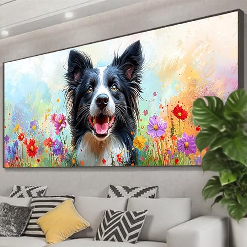 Diamond Painting Blume Diamond Painting Erwachsene 75x30 cm, 5D Hund Diamant Malerei Bilder Basteln Mädchen ab 8 Jahre, DIY Eckige Steine Stickerei Cross Stitch Malerei für Deko Wohnzimmer Z0-608 Diamond Painting Blume Diamond Painting Erwachsene 75x30 cm, 5D Hund Diamant Malerei Bilder Basteln Mädchen ab 8 Jahre, DIY Eckige Steine Stickerei Cross Stitch Malerei für Deko Wohnzimmer Z0-608 von Zhngzoyn