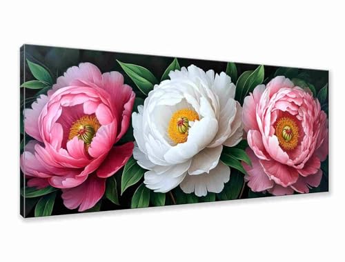 Diamond Painting Blume Diamond Painting Erwachsene Groß XXL 100x40 cm, 5D Pfingstrose Diamant Malerei Bilder Basteln Mädchen ab 8 Jahre, DIY Runde Crystal Stickerei Malerei für Deko Wohnzimmer K-7 Diamond Painting Blume Diamond Painting Erwachsene Groß XXL 100x40 cm, 5D Pfingstrose Diamant Malerei Bilder Basteln Mädchen ab 8 Jahre, DIY Runde Crystal Stickerei Malerei für Deko Wohnzimmer K-7 von Zhngzoyn
