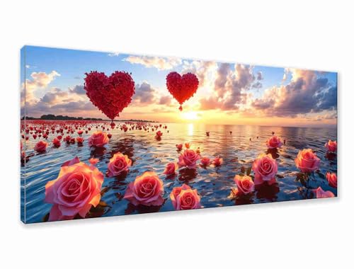 Diamond Painting Blume Diamond Painting Erwachsene Groß XXL 100x40 cm, 5D Sonnenuntergang Diamant Malerei Bilder Basteln Mädchen ab 8 Jahre, DIY Runde Crystal Stickerei Malerei für Deko Wohnzimmer O-1 Diamond Painting Blume Diamond Painting Erwachsene Groß XXL 100x40 cm, 5D Sonnenuntergang Diamant Malerei Bilder Basteln Mädchen ab 8 Jahre, DIY Runde Crystal Stickerei Malerei für Deko Wohnzimmer O-1 von Zhngzoyn