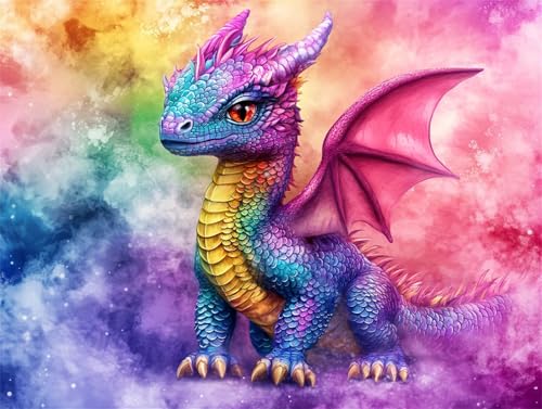 Diamond Painting Drachen Diamant Painting Bilder Erwachsene Tier, Basteln Mädchen 8 9 10 Jahre, Diamond Art Eckige Steine, DIY Diamant Malerei Bastelset Erwachsene für Deko Wohnzimmer 80x60 cm W-9 Diamond Painting Drachen Diamant Painting Bilder Erwachsene Tier, Basteln Mädchen 8 9 10 Jahre, Diamond Art Eckige Steine, DIY Diamant Malerei Bastelset Erwachsene für Deko Wohnzimmer 80x60 cm W-9 von Zhngzoyn