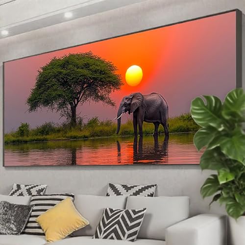 Diamond Painting Elefant Diamond Painting Erwachsene 75x30 cm, 5D Baum Diamant Malerei Bilder Basteln Mädchen ab 8 Jahre, DIY Eckige Steine Stickerei Cross Stitch Malerei für Deko Wohnzimmer Z0-826 Diamond Painting Elefant Diamond Painting Erwachsene 75x30 cm, 5D Baum Diamant Malerei Bilder Basteln Mädchen ab 8 Jahre, DIY Eckige Steine Stickerei Cross Stitch Malerei für Deko Wohnzimmer Z0-826 von Zhngzoyn
