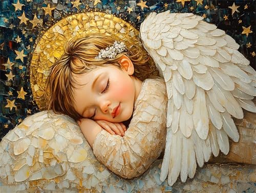 Diamond Painting Engel Diamant Painting Bilder Erwachsene Flügel, Basteln Mädchen 8 9 10 Jahre, Diamond Art Eckige Steine, DIY Diamant Malerei Bastelset Erwachsene für Deko Wohnzimmer 40x30 cm N-6 Diamond Painting Engel Diamant Painting Bilder Erwachsene Flügel, Basteln Mädchen 8 9 10 Jahre, Diamond Art Eckige Steine, DIY Diamant Malerei Bastelset Erwachsene für Deko Wohnzimmer 40x30 cm N-6 von Zhngzoyn