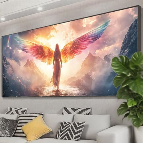 Diamond Painting Engel Diamond Painting Erwachsene Groß XXL 125x50 cm, 5D Frau Diamant Malerei Bilder Basteln Mädchen ab 8 Jahre, DIY Eckige Steine Cross Stitch Malerei für Deko Wohnzimmer Z0-656 Diamond Painting Engel Diamond Painting Erwachsene Groß XXL 125x50 cm, 5D Frau Diamant Malerei Bilder Basteln Mädchen ab 8 Jahre, DIY Eckige Steine Cross Stitch Malerei für Deko Wohnzimmer Z0-656 von Zhngzoyn