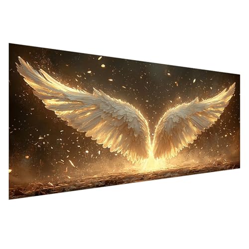 Diamond Painting Engel Diamond Painting Erwachsene Groß XXL 200x80 cm, 5D Flügel Diamant Malerei Bilder Basteln Mädchen ab 8 Jahre, DIY Eckige Steine Cross Stitch Malerei für Deko Wohnzimmer Z0-977 von Zhngzoyn