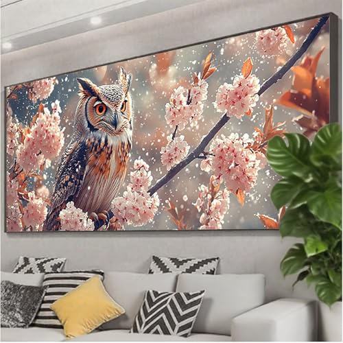 Diamond Painting Eule Diamond Painting Erwachsene 75x30 cm, 5D Blume Diamant Malerei Bilder Basteln Mädchen ab 8 Jahre, DIY Eckige Steine Stickerei Cross Stitch Malerei für Deko Wohnzimmer Z0-644 Diamond Painting Eule Diamond Painting Erwachsene 75x30 cm, 5D Blume Diamant Malerei Bilder Basteln Mädchen ab 8 Jahre, DIY Eckige Steine Stickerei Cross Stitch Malerei für Deko Wohnzimmer Z0-644 von Zhngzoyn