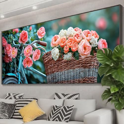Diamond Painting Fahrrad Diamond Painting Erwachsene 100x40 cm, 5D Blume Diamant Malerei Bilder Basteln Mädchen ab 8 Jahre, DIY Eckige Steine Stickerei Cross Stitch Malerei für Deko Wohnzimmer Z0-902 Diamond Painting Fahrrad Diamond Painting Erwachsene 100x40 cm, 5D Blume Diamant Malerei Bilder Basteln Mädchen ab 8 Jahre, DIY Eckige Steine Stickerei Cross Stitch Malerei für Deko Wohnzimmer Z0-902 von Zhngzoyn