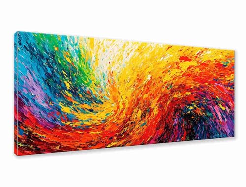 Diamond Painting Farbe Diamond Painting Erwachsene Groß XXL 75x30 cm, 5D Abstrakt Diamant Malerei Basteln Mädchen ab 8 Jahre, DIY Runde Crystal Stickerei Cross Stitch Malerei für Deko Wohnzimmer O-0 von Zhngzoyn